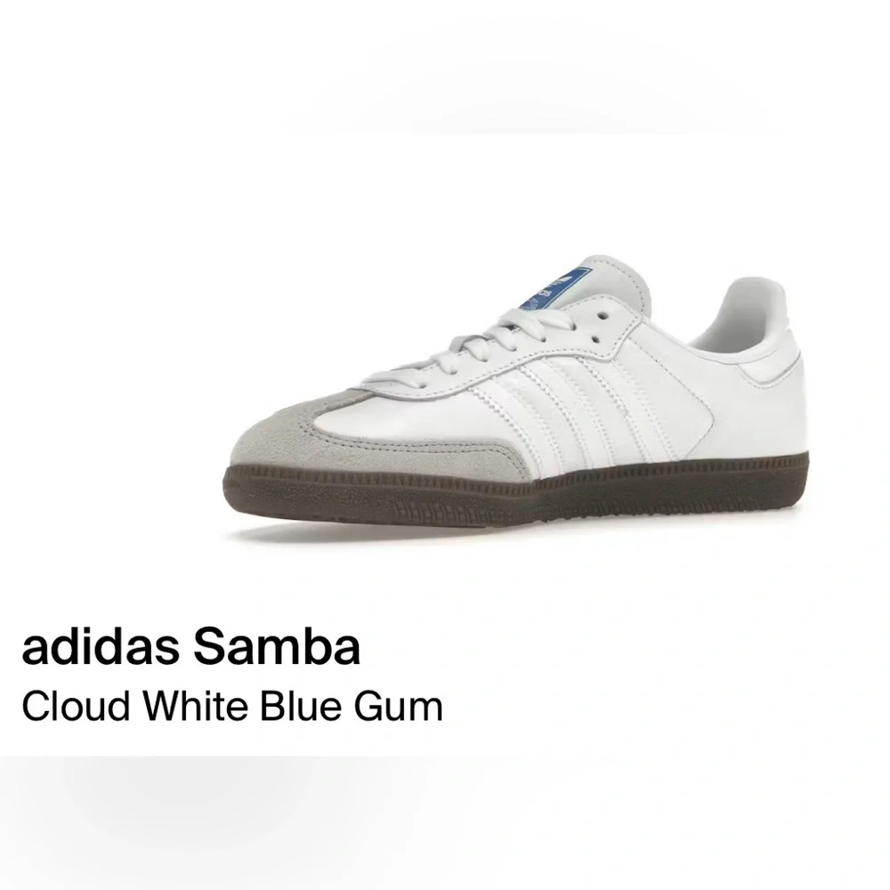 NWT! Adidas Samba Cloud White Blue Gum Sneakers
Men Sz /Fits Women Sz 8 (photo) - Picture 3 of 13